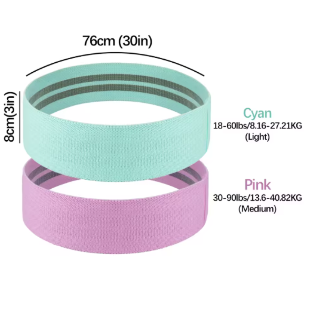 Booty Bands for Women & Men – Elastic Resistance Bands for Squats, Thighs, and Glutes – Hip Circle Workout Bands for Home & Gym Fitness