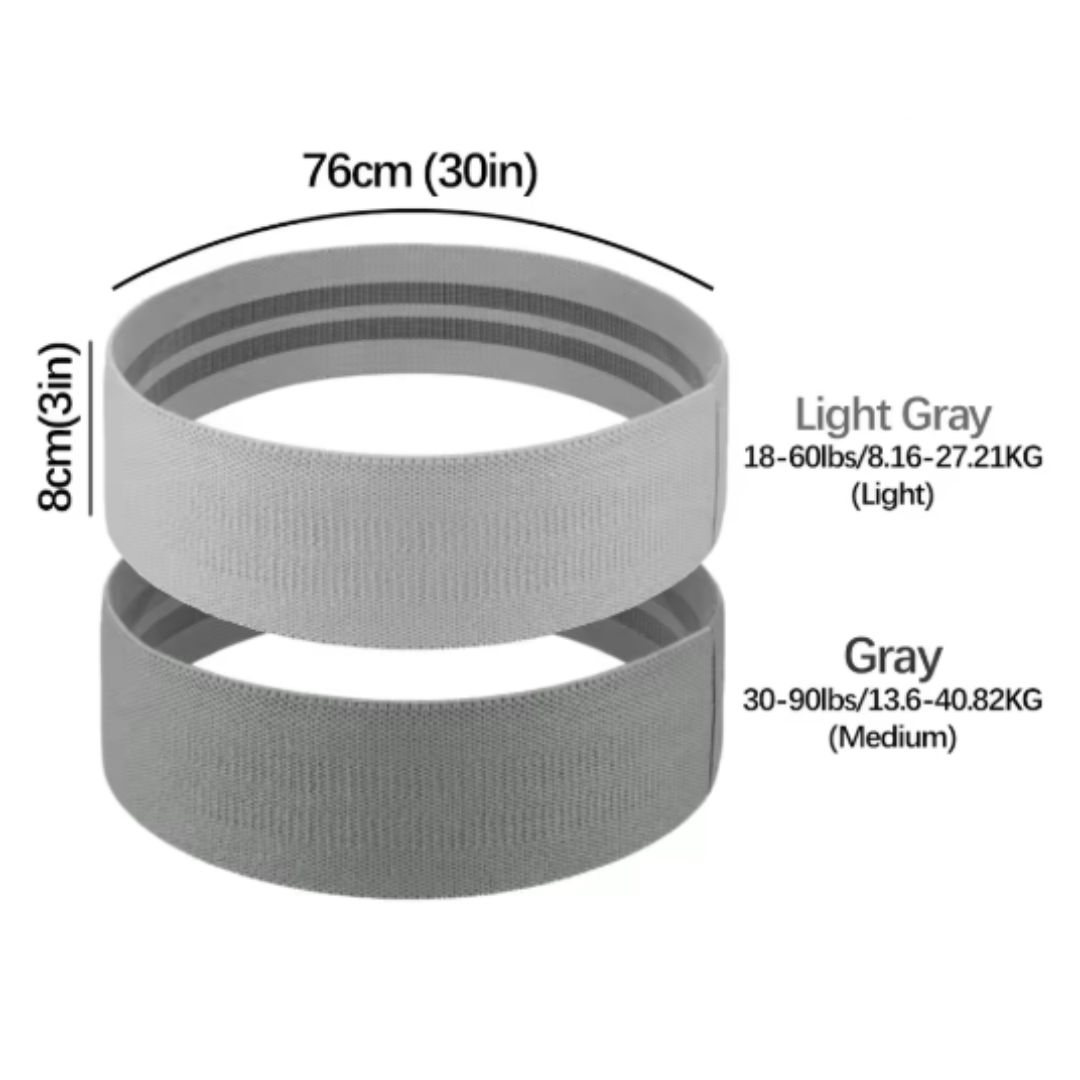 Booty Bands for Women & Men – Elastic Resistance Bands for Squats, Thighs, and Glutes – Hip Circle Workout Bands for Home & Gym Fitness