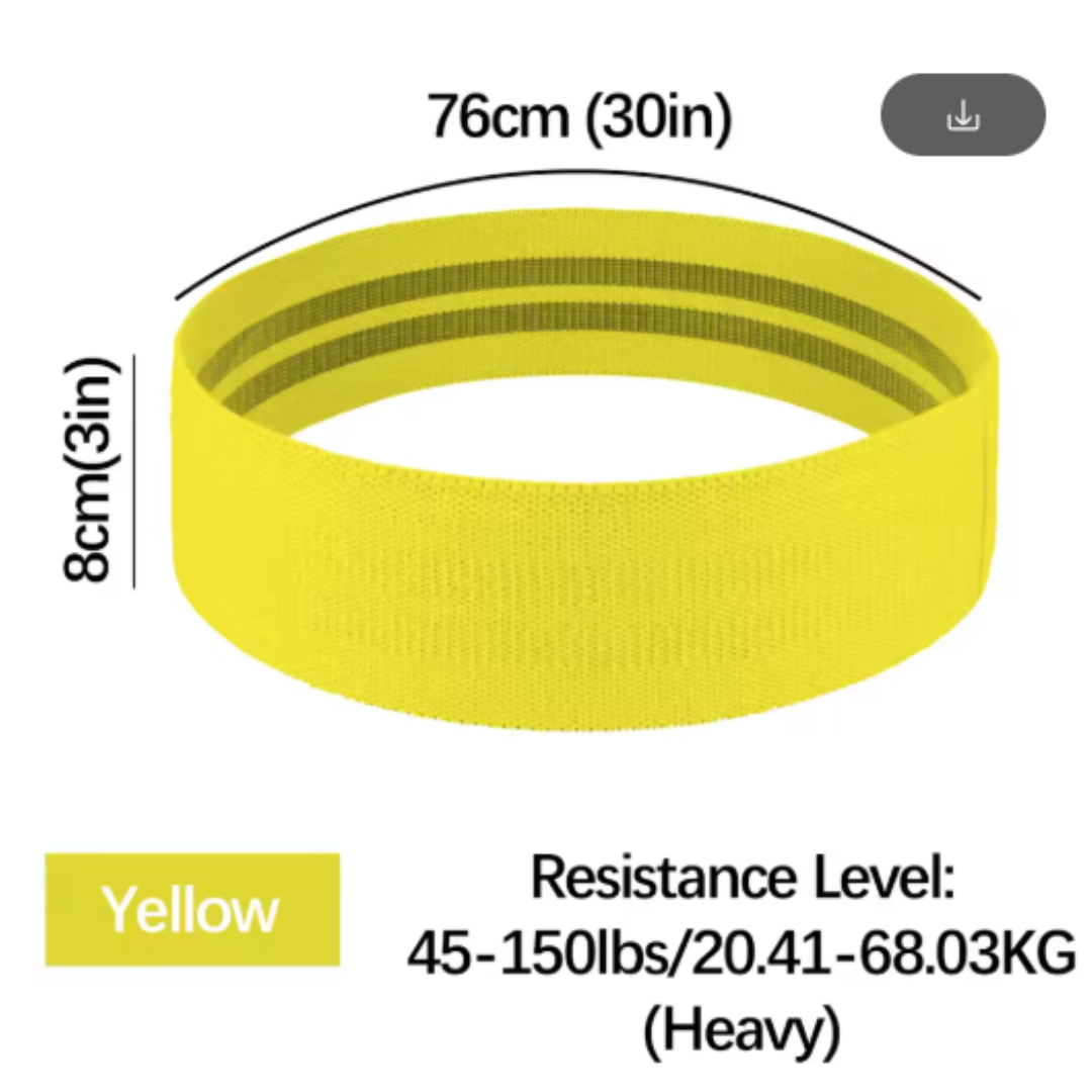 Booty Bands for Women & Men – Elastic Resistance Bands for Squats, Thighs, and Glutes – Hip Circle Workout Bands for Home & Gym Fitness