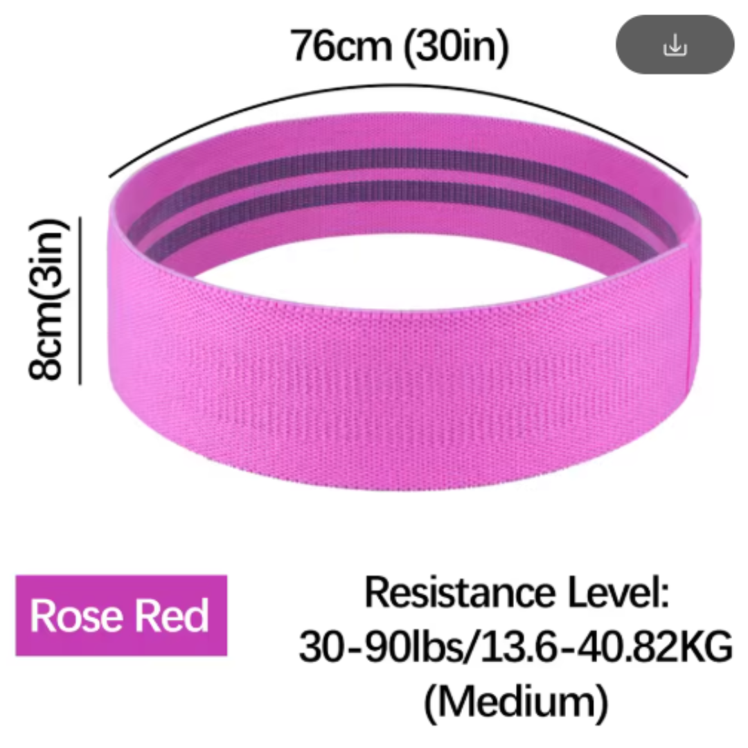 Booty Bands for Women & Men – Elastic Resistance Bands for Squats, Thighs, and Glutes – Hip Circle Workout Bands for Home & Gym Fitness