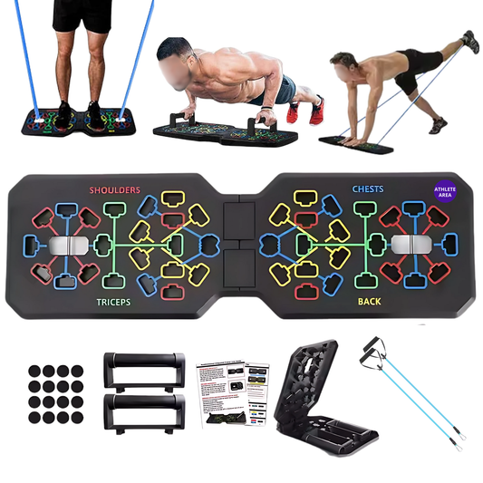 Push Up Board,Home Gym,Portable Exercise Equipment, 20 in 1 Home Workout Equipment, Pushup Handles for Floor, Full Body Workout at Home, Foldable, Professional Strength Training Equipment For Man and Women.