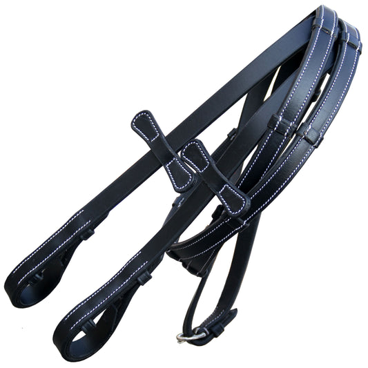 ExionPro Rubber Lined Leather Reins