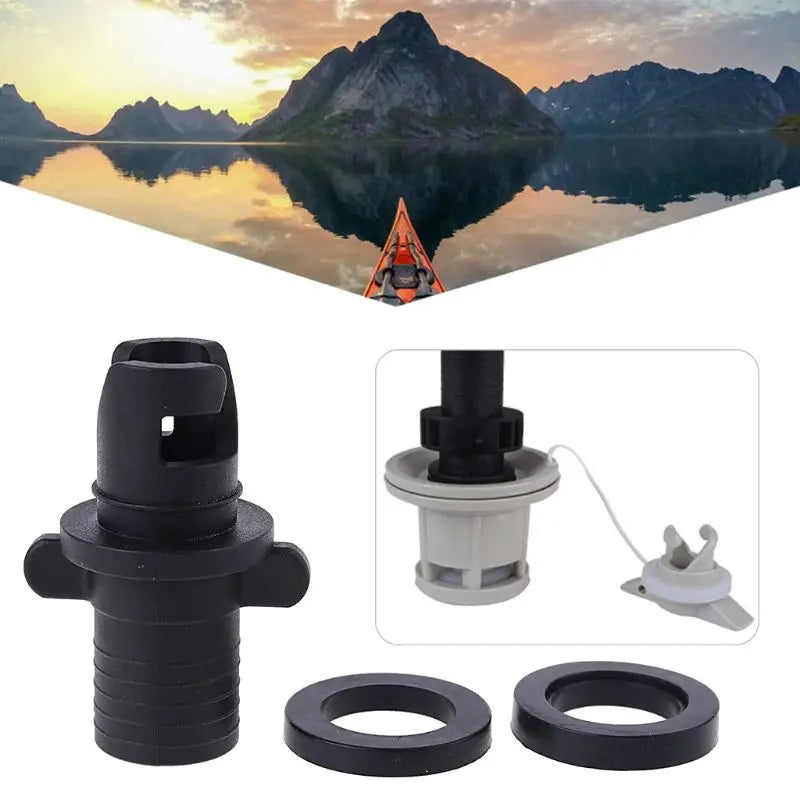 Kayak Foot Pump Air Valve Adapter - HR Hose Connector for Inflatable PVC Boats and SUP Accessories