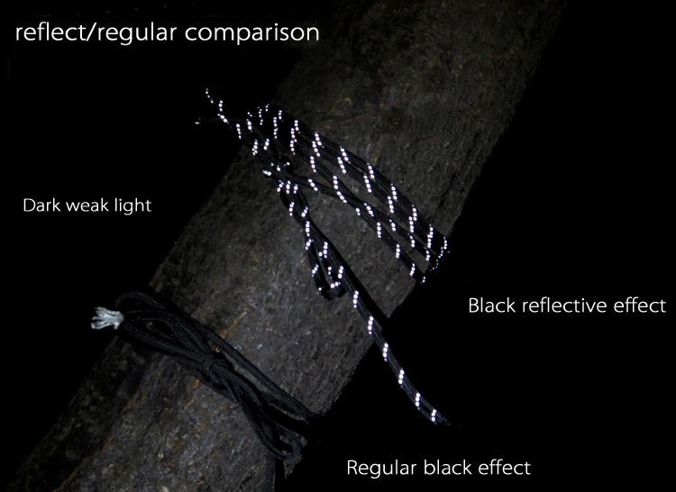 550 Paracord 7-Strand Reflective Military Tactical Rope - 4mm Parachute Cord for Camping, DIY Bracelets & Outdoor Gear
