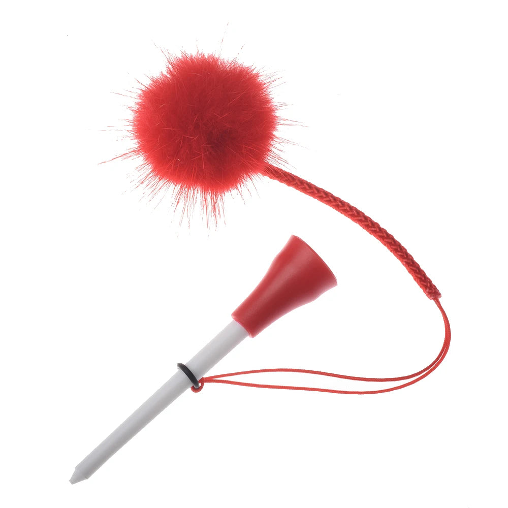 Premium Golf Tee Set - 5 Colorful Rubber Tees with Anti-Loss Fur Ball Markers