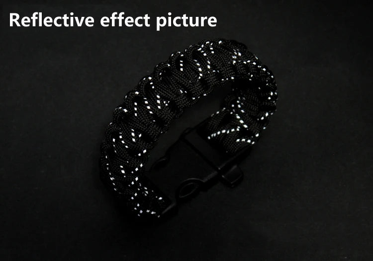 550 Paracord 7-Strand Reflective Military Tactical Rope - 4mm Parachute Cord for Camping, DIY Bracelets & Outdoor Gear