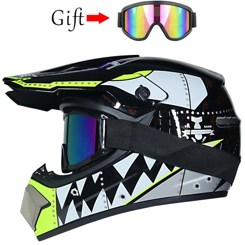 Children's Off-Road Motorcycle Helmet - Downhill AM DH Cross Bike Motocross Helmet