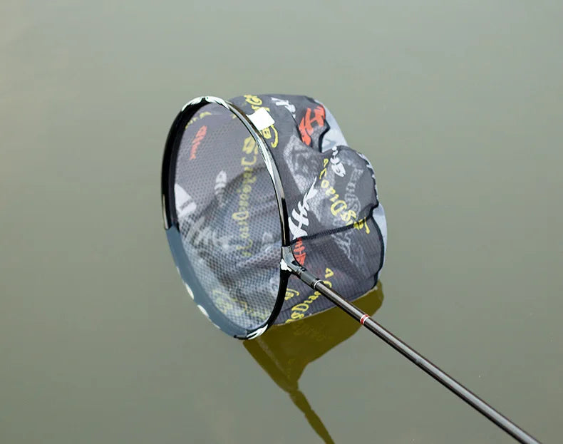 Ultra Light Carbon Titanium Alloy Fishing Net - Anti-Hook Deep Net Head with Solid Construction
