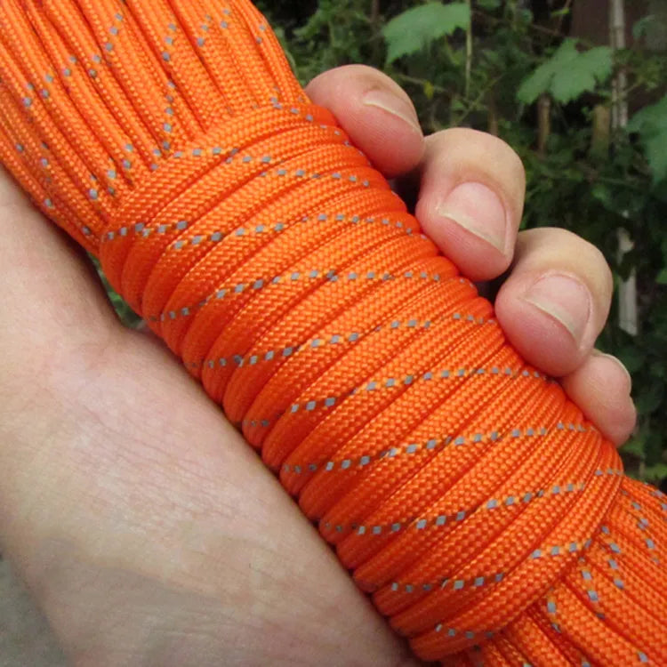 550 Paracord 7-Strand Reflective Military Tactical Rope - 4mm Parachute Cord for Camping, DIY Bracelets & Outdoor Gear