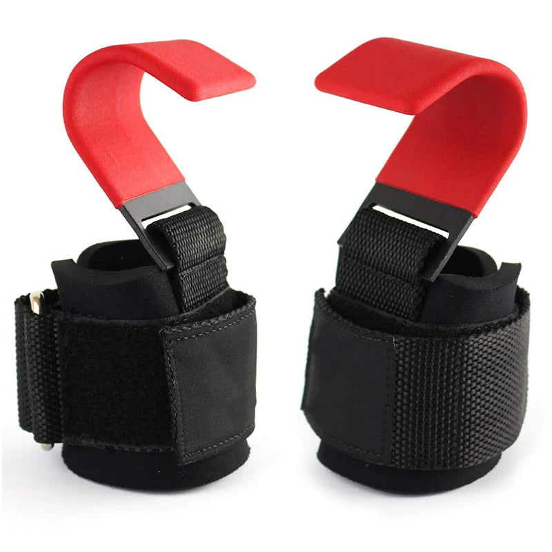 Professional Weight Lifting Hook Grips with Wrist Wraps