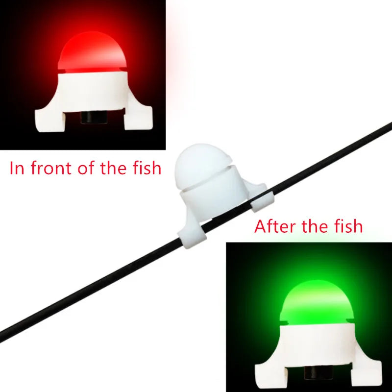 Electronic Fishing Bite Alarm - Battery Powered Rod Tip Indicator with Night Light for Carp Fishing