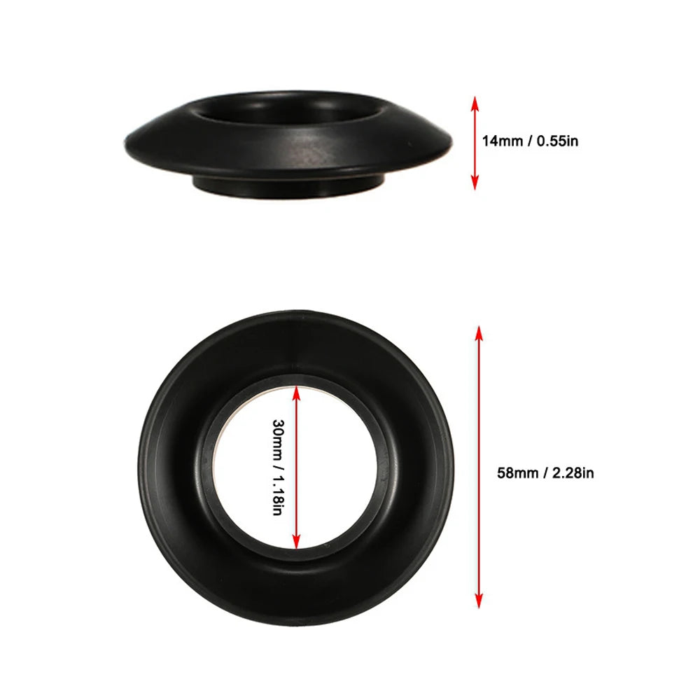 Universal Black Rubber Kayak Paddle Drip Ring - Splash Guard Replacement Part for Canoe Oar Accessories (1PC)