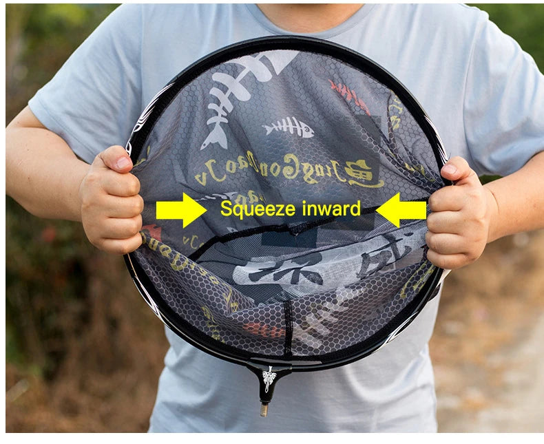 Ultra Light Carbon Titanium Alloy Fishing Net - Anti-Hook Deep Net Head with Solid Construction