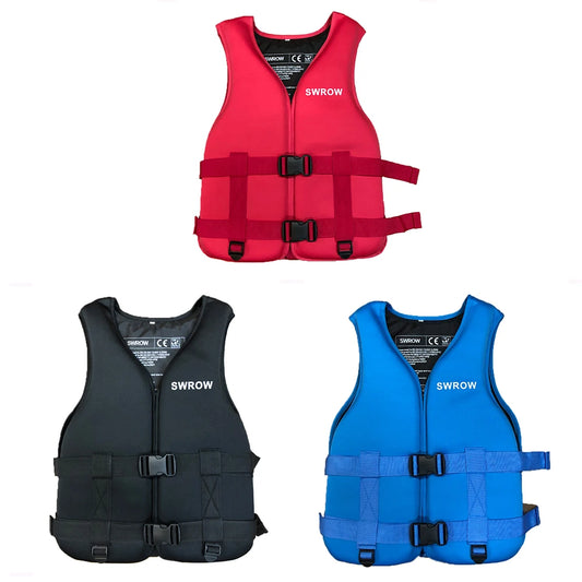 Adult & Children Neoprene Life Vest - Multi-Sport Buoyancy Jacket for Swimming, Boating, Skiing & Water Sports