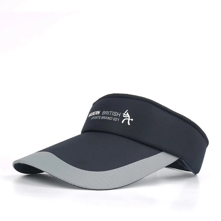 Adjustable Sports Visor Cap - Unisex Empty Top Sun Hat for Outdoor Activities