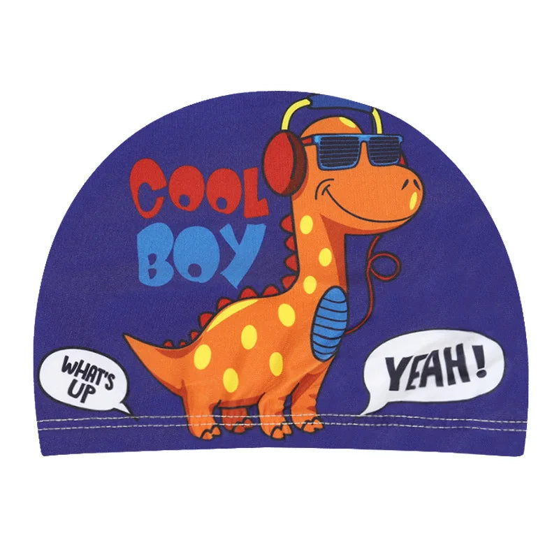 Professional Cartoon Swimming Cap for Kids