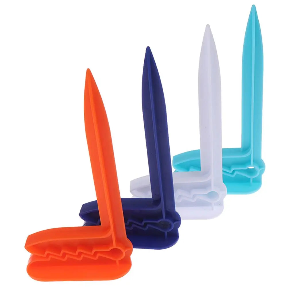 Beach Towel Clips Set - 4 Piece Outdoor Camping Mat Holders with Decorative Clothespins for Sheets, Towels & Tent Accessories