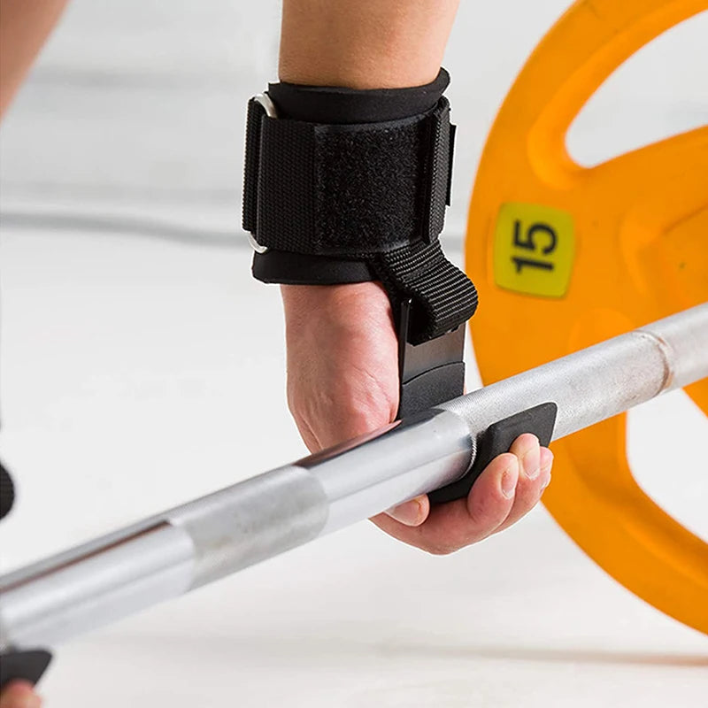 Professional Weight Lifting Hook Grips with Wrist Wraps