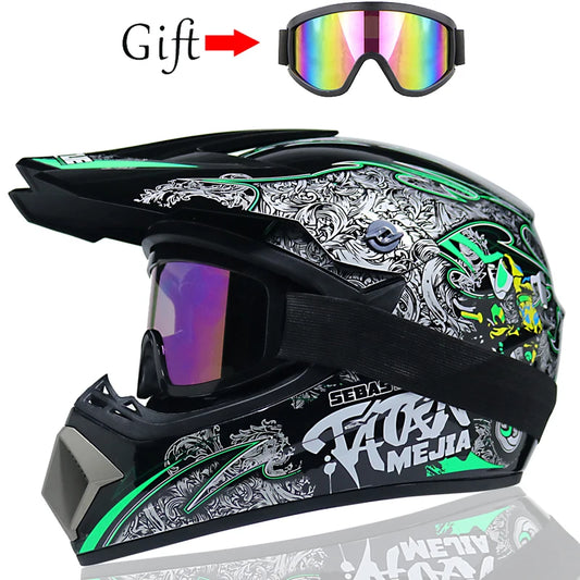 Children's Off-Road Motorcycle Helmet - Downhill AM DH Cross Bike Motocross Helmet