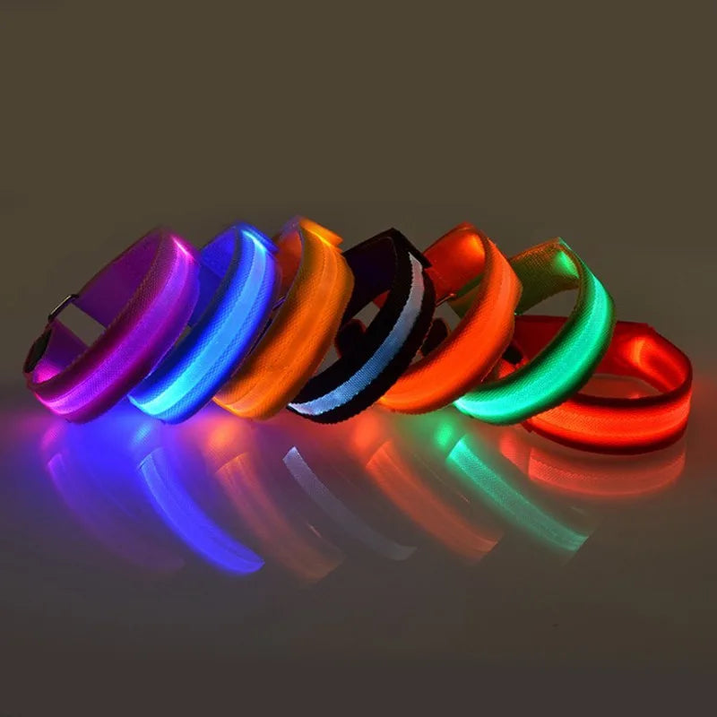 LED Horse Leg Safety Straps - 4 Piece Set for Night Riding