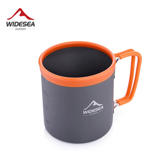 Premium Aluminum Camping Mug - Lightweight Outdoor Coffee Cup for Hiking, Trekking & Picnic Adventures