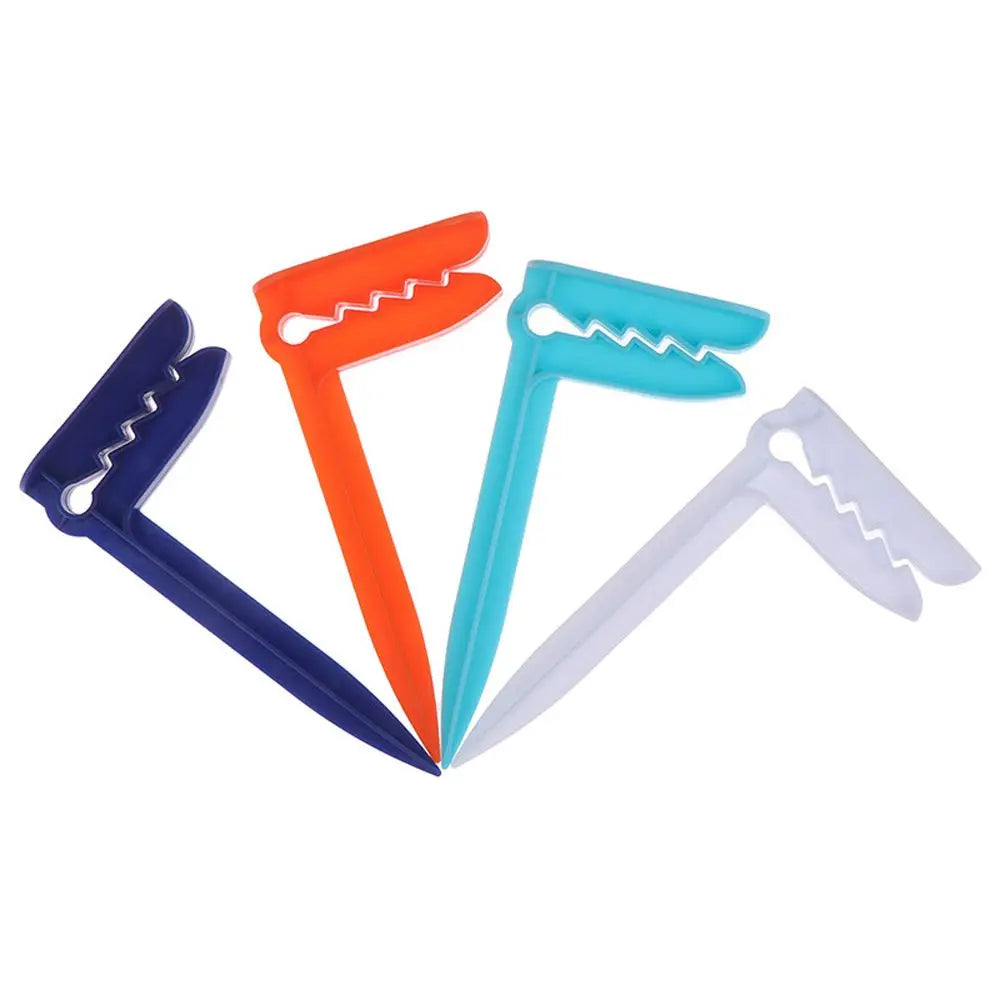 Beach Towel Clips Set - 4 Piece Outdoor Camping Mat Holders with Decorative Clothespins for Sheets, Towels & Tent Accessories