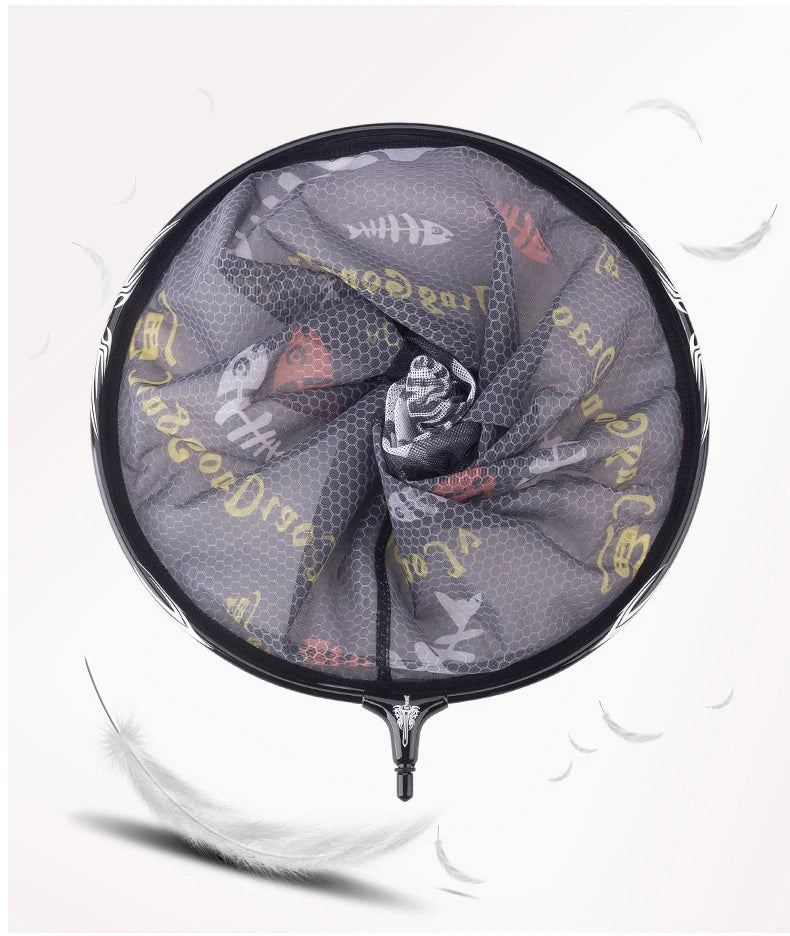 Ultra Light Carbon Titanium Alloy Fishing Net - Anti-Hook Deep Net Head with Solid Construction