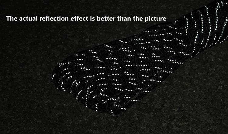 550 Paracord 7-Strand Reflective Military Tactical Rope - 4mm Parachute Cord for Camping, DIY Bracelets & Outdoor Gear