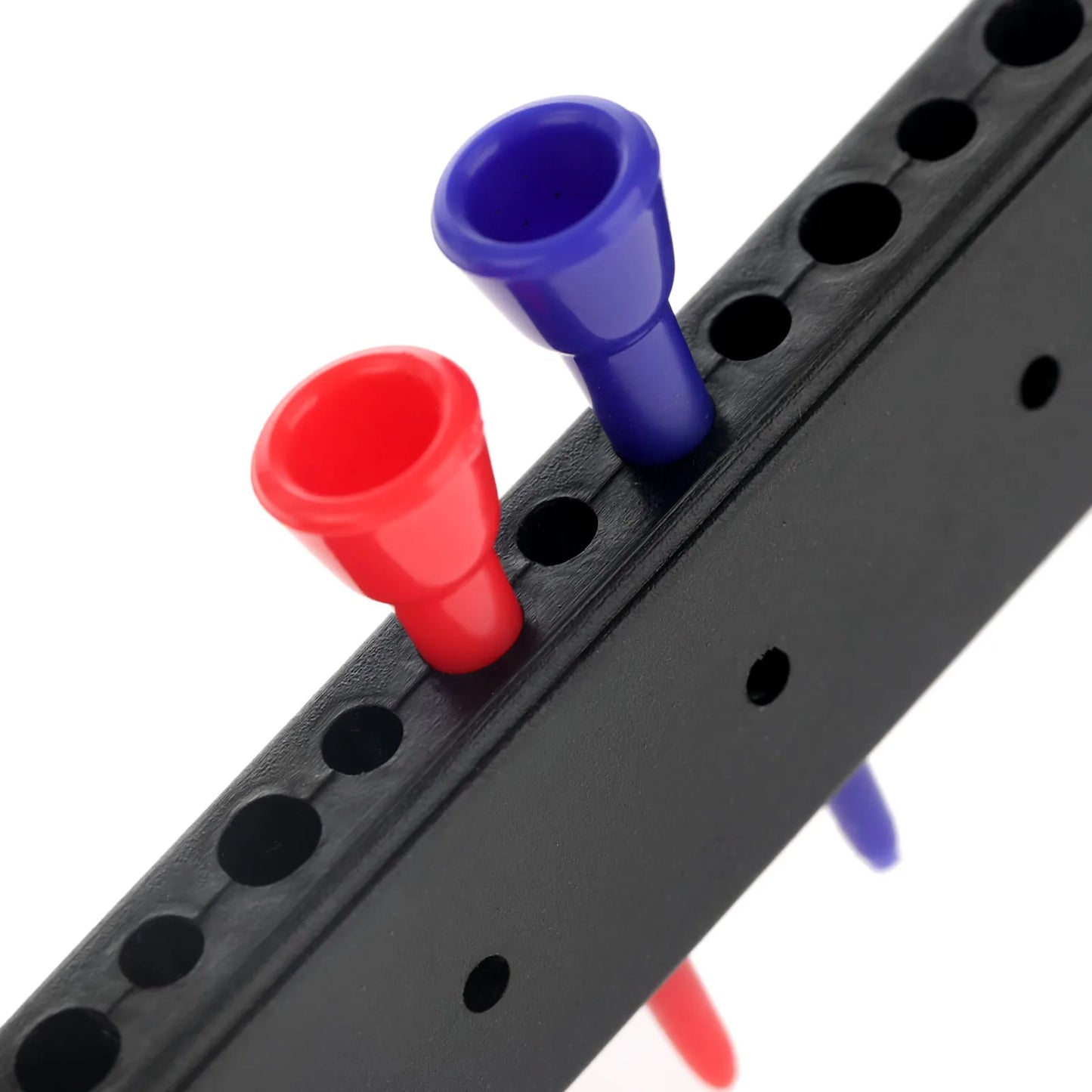 Golf Tee Holder & Ball Marker Container - Rubber Carrier (10x2.4cm) - Holds 12 Tees + 3 Ball Markers
