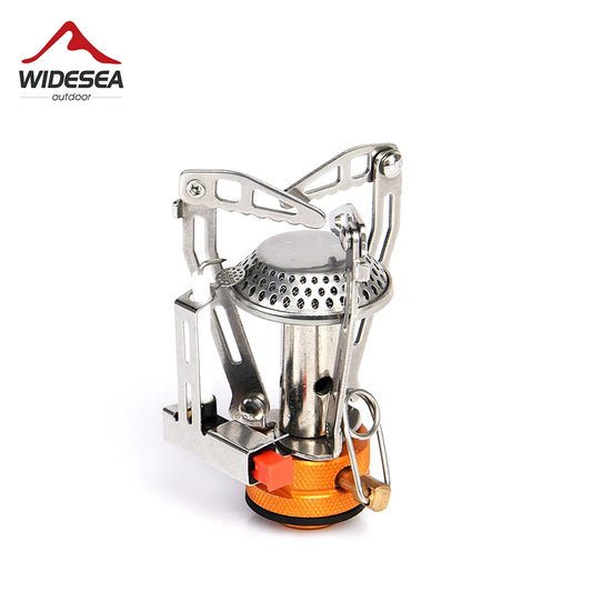Portable Foldable Gas Camping Stove - One-Piece Outdoor Burner for Picnic, Hiking & Survival