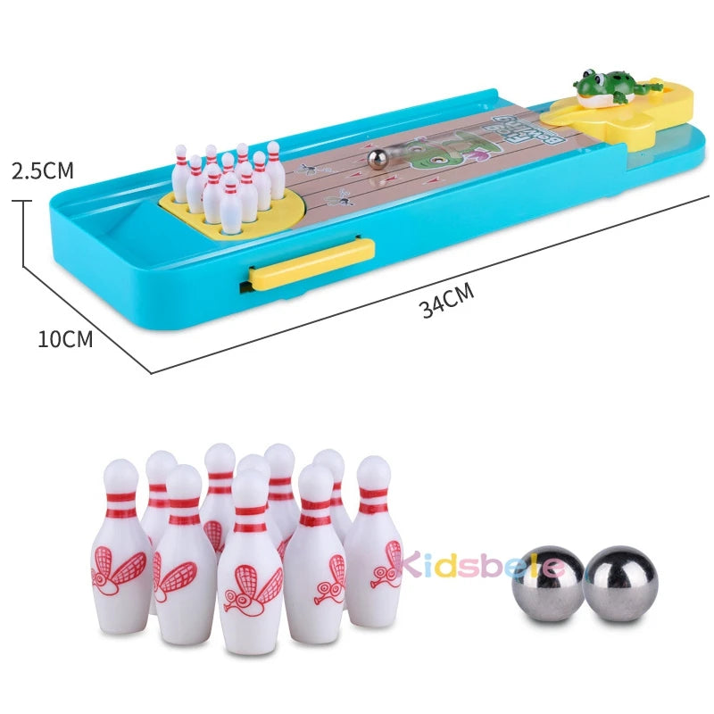 Mini Desktop Bowling Game - Funny Indoor Parent-Child Interactive Table Sports Game Toy - Educational Gift For Kids