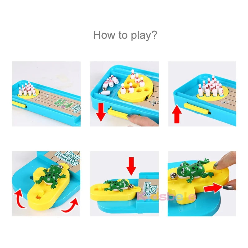 Mini Desktop Bowling Game - Funny Indoor Parent-Child Interactive Table Sports Game Toy - Educational Gift For Kids