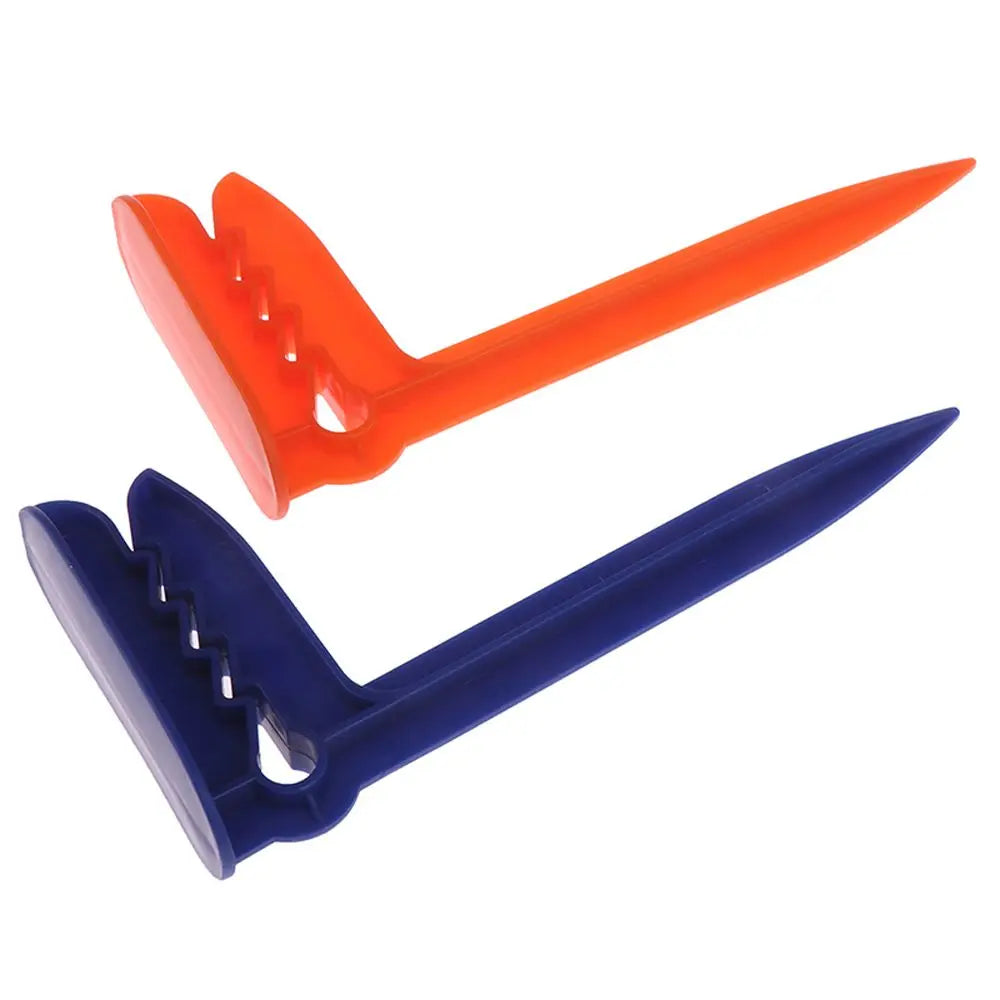 Beach Towel Clips Set - 4 Piece Outdoor Camping Mat Holders with Decorative Clothespins for Sheets, Towels & Tent Accessories