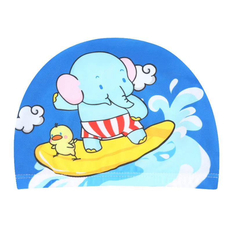 Professional Cartoon Swimming Cap for Kids