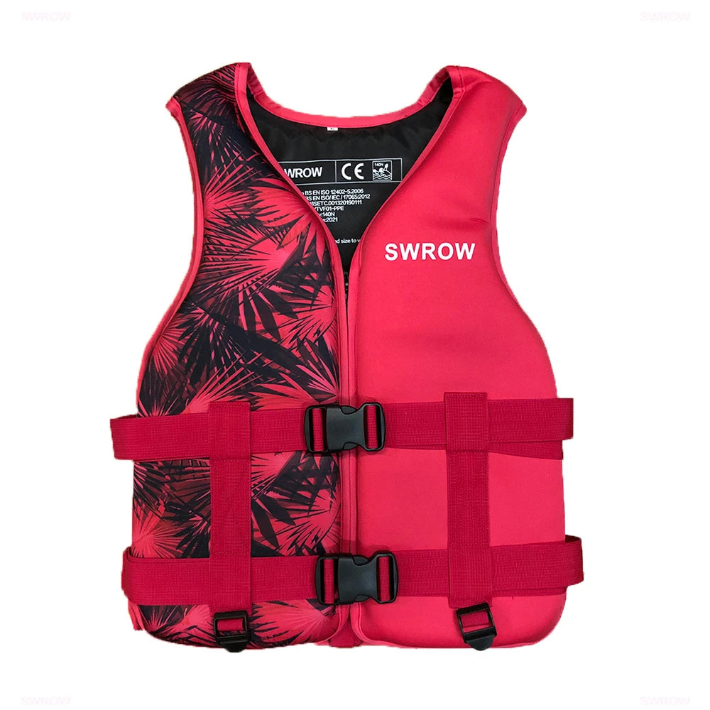 Adult & Children Neoprene Life Vest - Multi-Sport Buoyancy Jacket for Swimming, Boating, Skiing & Water Sports