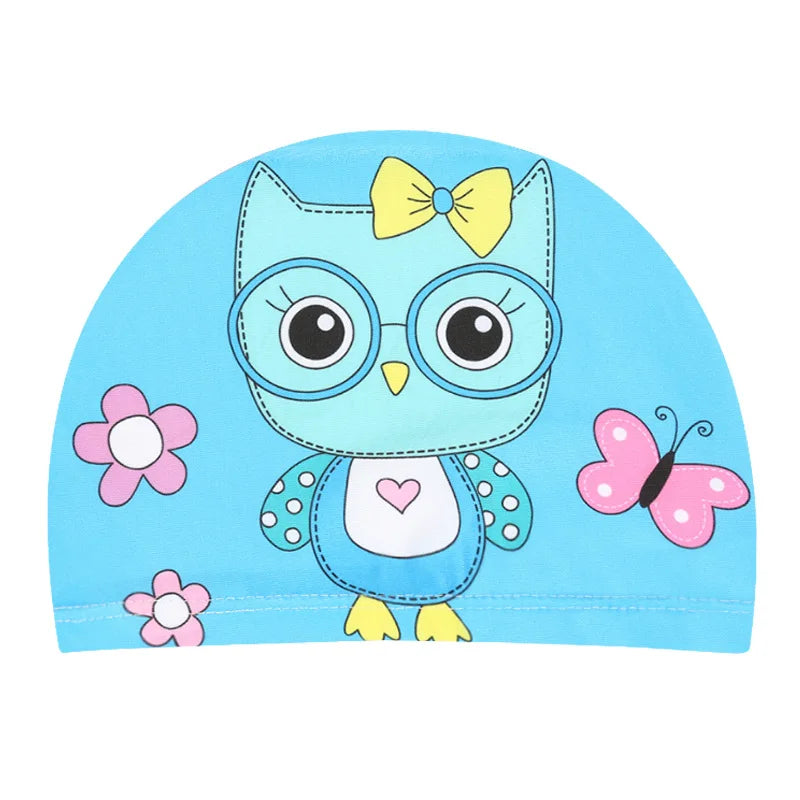 Professional Cartoon Swimming Cap for Kids