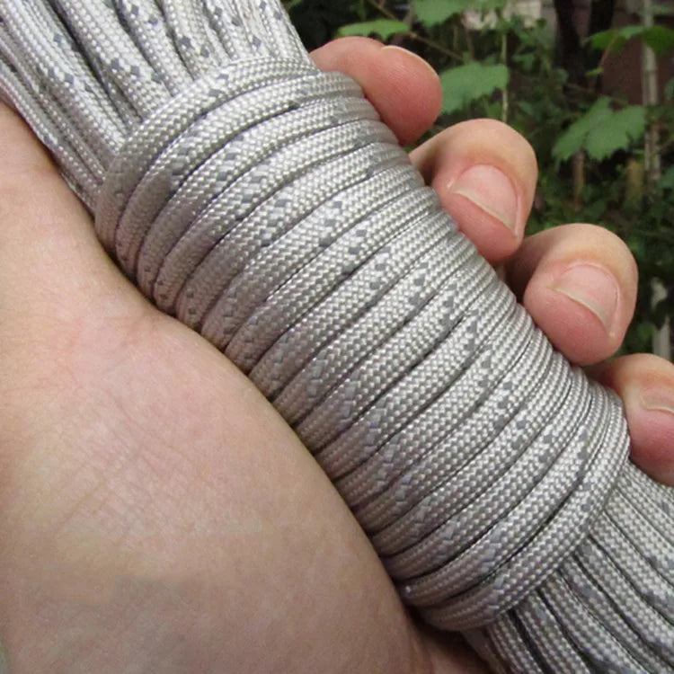 550 Paracord 7-Strand Reflective Military Tactical Rope - 4mm Parachute Cord for Camping, DIY Bracelets & Outdoor Gear
