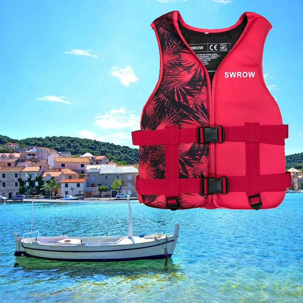 Adult & Children Neoprene Life Vest - Multi-Sport Buoyancy Jacket for Swimming, Boating, Skiing & Water Sports