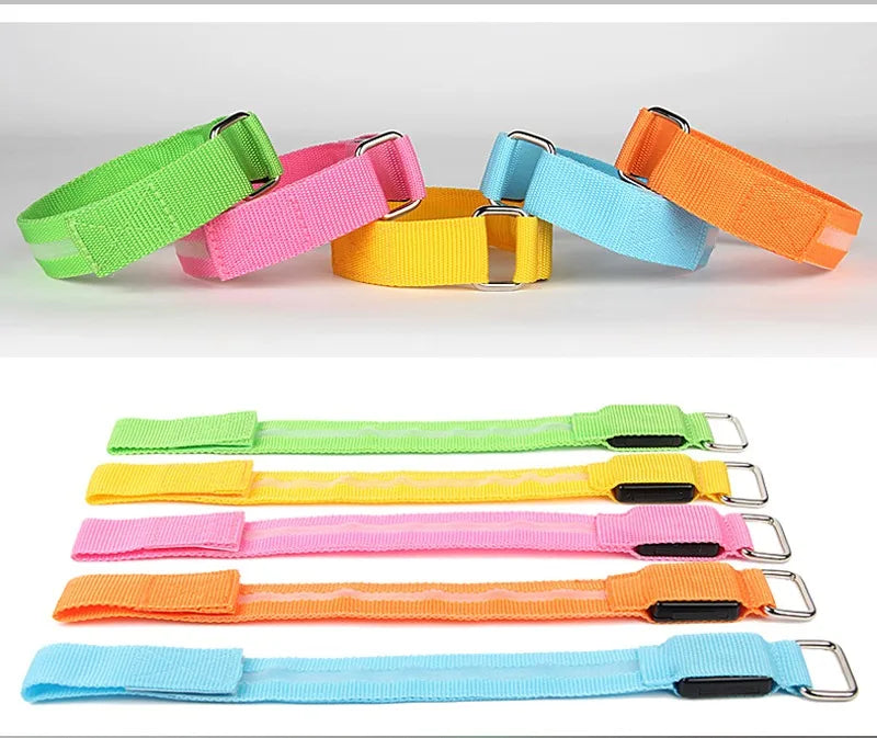 LED Horse Leg Safety Straps - 4 Piece Set for Night Riding