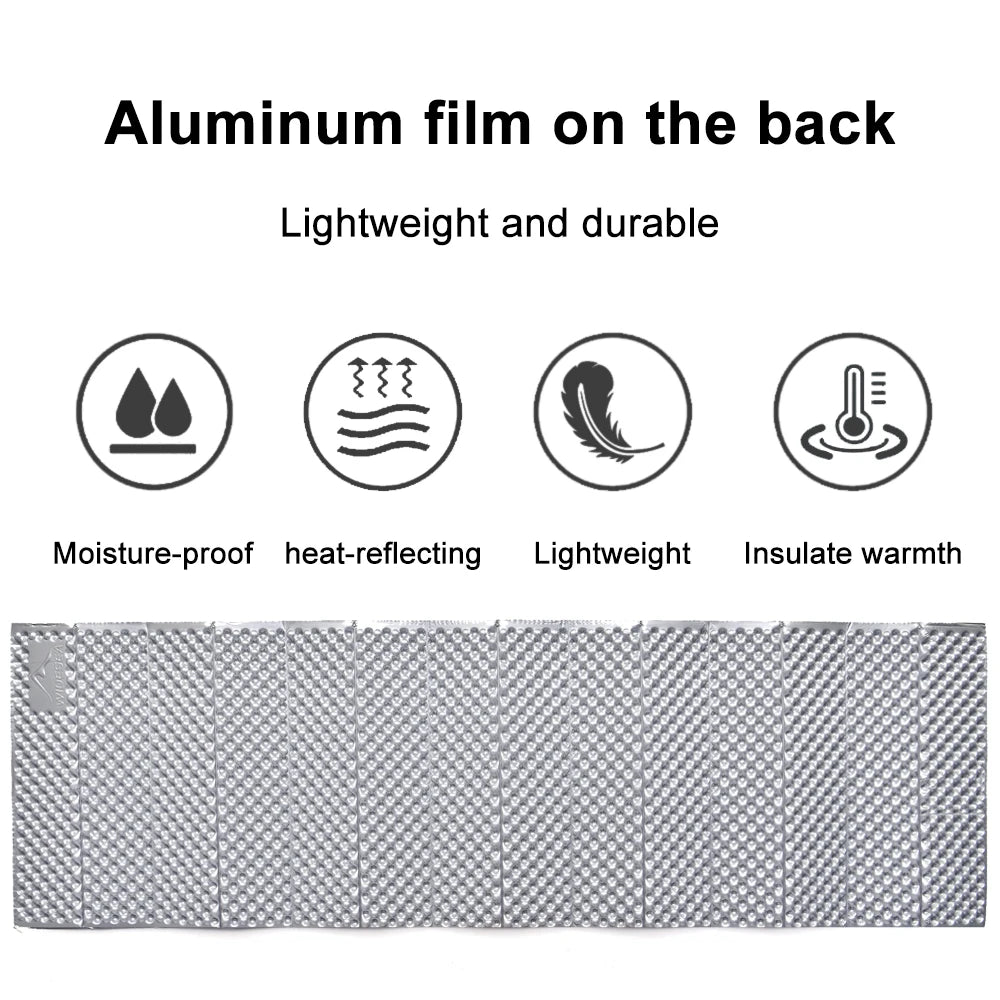 Waterproof Camping Sleeping Pad - Portable Foam Mattress for Travel, Trekking & Picnic - Moistureproof Outdoor Blanket