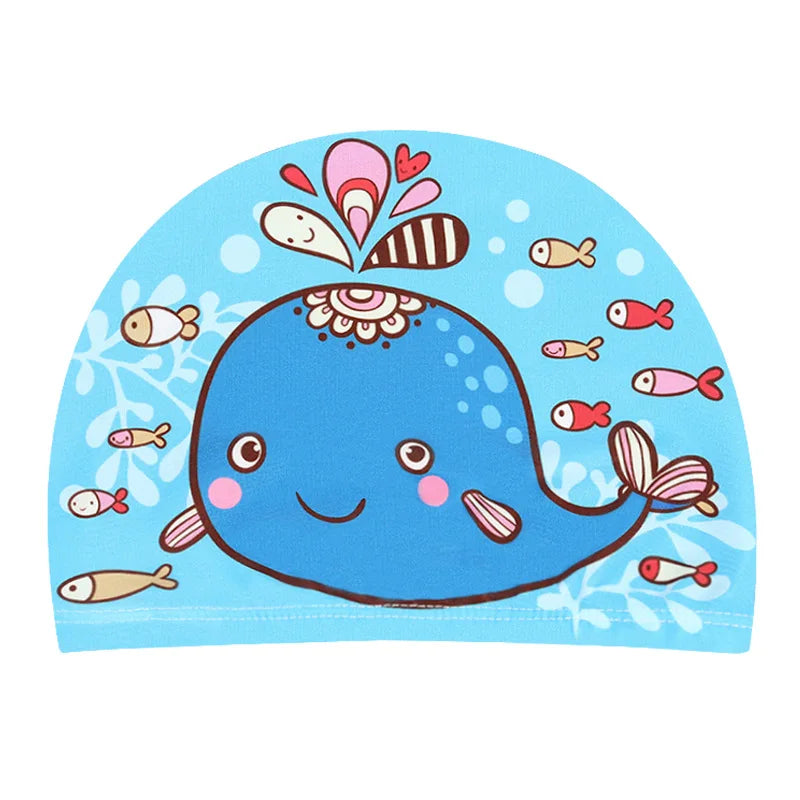 Professional Cartoon Swimming Cap for Kids