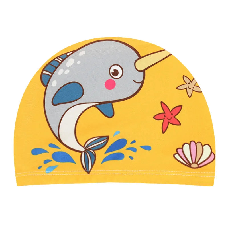 Professional Cartoon Swimming Cap for Kids