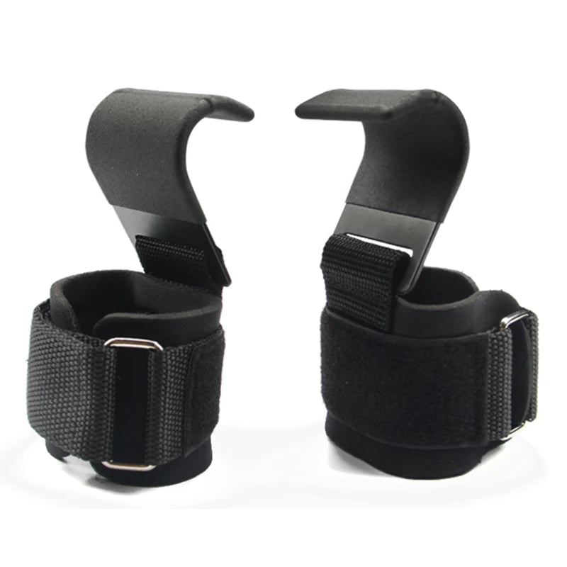 Professional Weight Lifting Hook Grips with Wrist Wraps