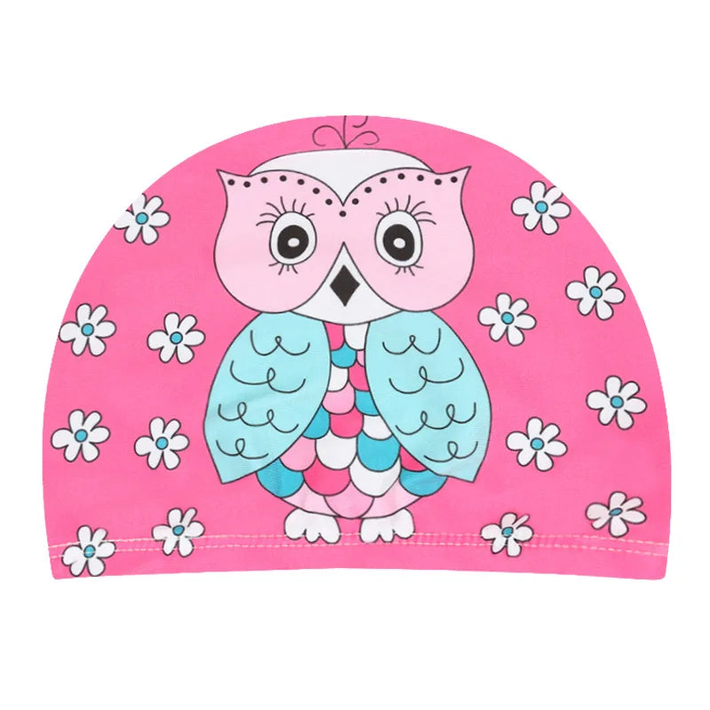 Professional Cartoon Swimming Cap for Kids