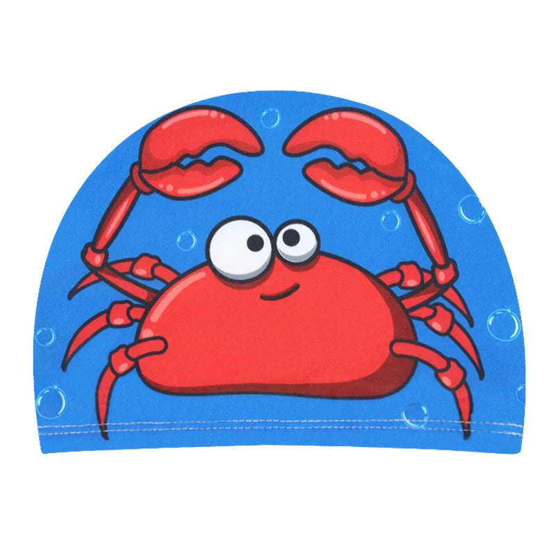 Professional Cartoon Swimming Cap for Kids