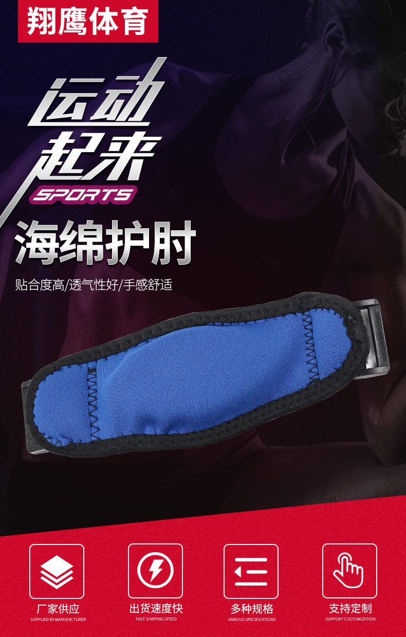 Tennis Elbow Support Brace - Compression Arm Strap for Tendonitis & Forearm Pain Relief - Golf Elbow Band with Pad for Men & Women