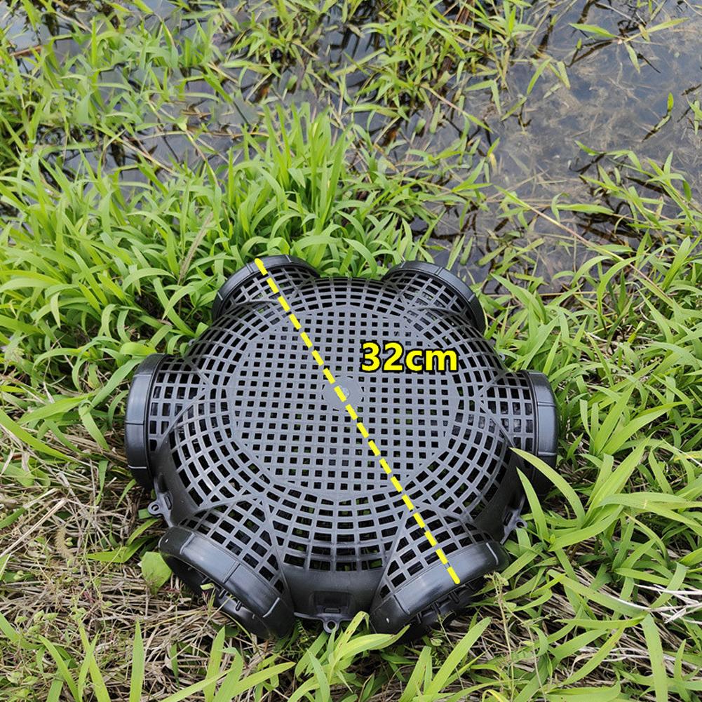 Multi-Hole Fishing Trap Cage - 3/6/8 Holes Plastic Shrimp Crayfish Lobster Catcher Net for Outdoor Fishing - Easy Installation