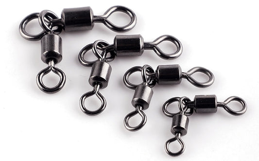 Triangle Joint 3-Way Rolling Swivels - Catfish Fishing Connectors for Bottom Bouncing