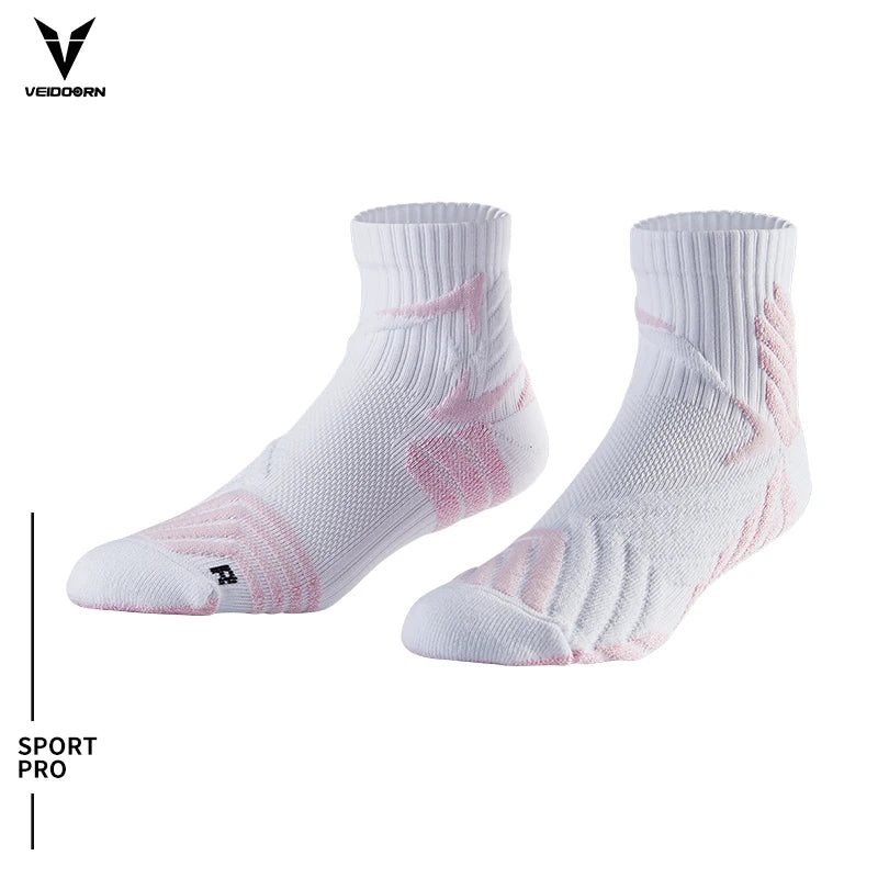 Athletic Performance Socks - Thickened Non-Slip Compression Socks for Basketball, Soccer, Golf & Running (Men & Women)