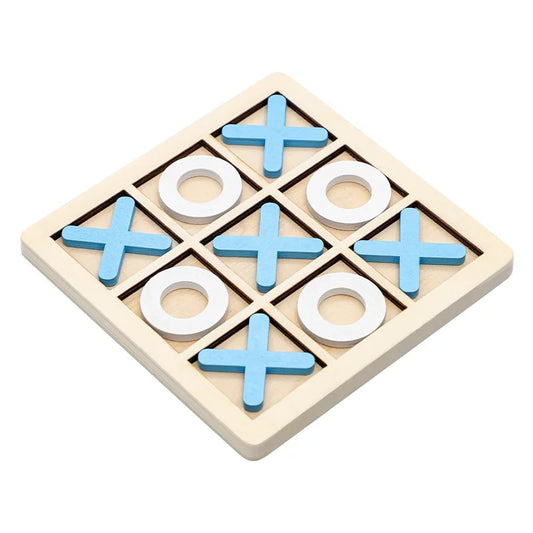 Solid Wooden Tic Tac Toe Board Game - Perfect for Family Fun and Backyard Entertainment!
